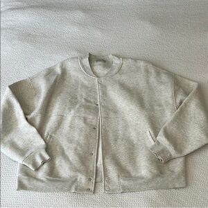 NUUDS JACKET Gray Snap-Button Jacket